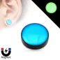 Faux Piercing oreille plug magnétique glow in the dark