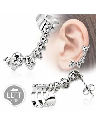 Boucle d'oreille skulls