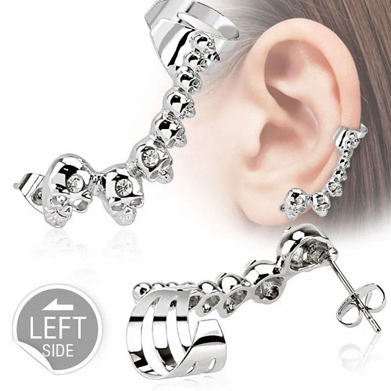 Boucle d'oreille skulls