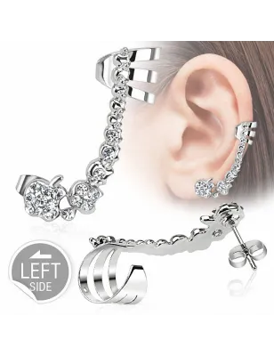 Boucle d'oreille gemmes