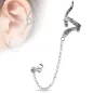 Boucle d'oreille chaine serpent