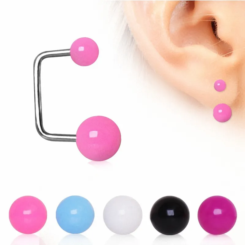 Piercing cartilage oreille loop boules