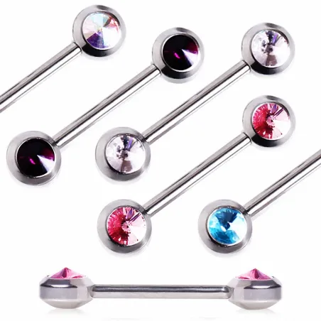 Piercing téton zirconium