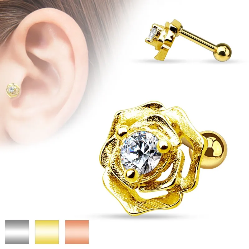 Piercing cartilage fleur