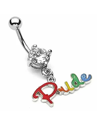 Piercing nombril Gay Pendentif "Pride" 