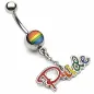 Piercing nombril Gay Pride