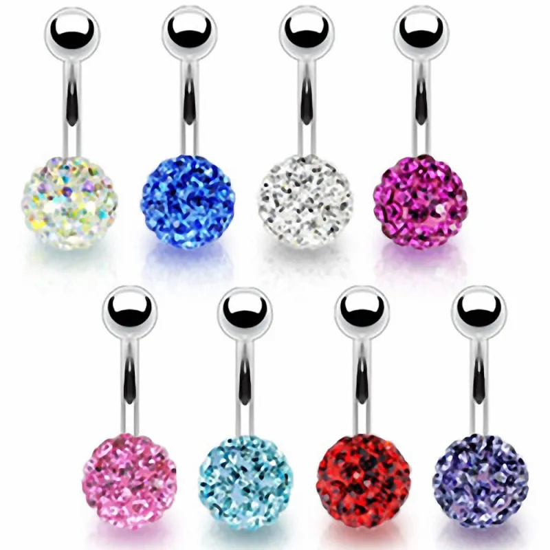 Piercing nombril Multi Crystal Swarovski