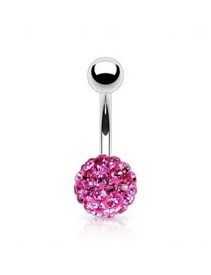 Piercing nombril Multi Crystal Férido