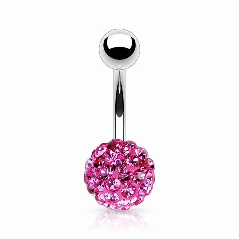 Piercing nombril Multi Crystal Férido