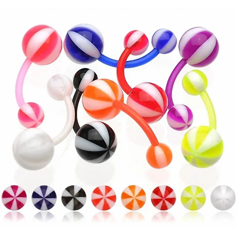 Piercing nombril Bioflex Beach Balls