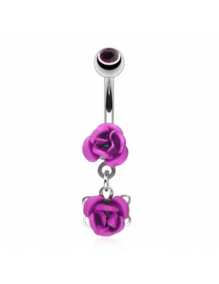 Piercing nombril Double Roses