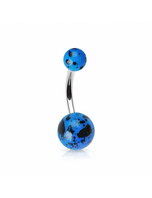 Piercing nombril Boules Fluo