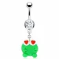 Piercing nombril Pendentif Grenouille en argile