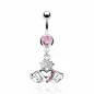 Piercing nombril Pendentif Claddagh