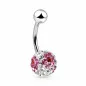 Piercing nombril Crystal Ferido Fleurs