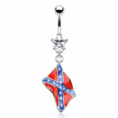 Piercing nombril Drapeau Rebelle