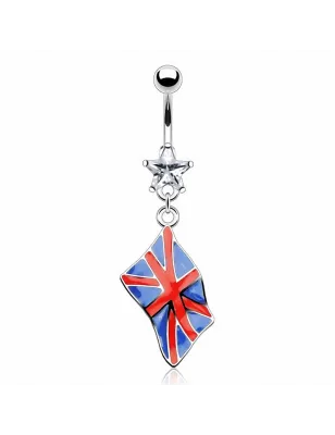 Piercing nombril Drapeau Royaume-Uni