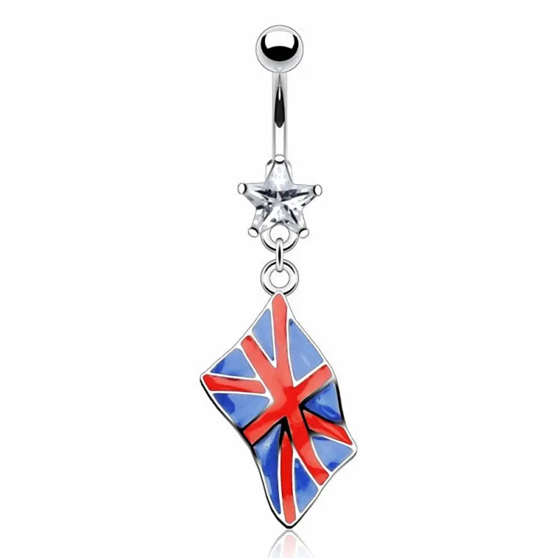 Piercing nombril Drapeau Royaume-Uni