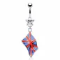 Piercing nombril Drapeau Royaume-Uni