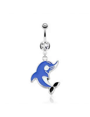 Piercing nombril Pendentif Dauphin Cartoon