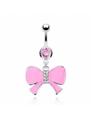 Piercing nombril Acier Pendentif Noeud Papillon