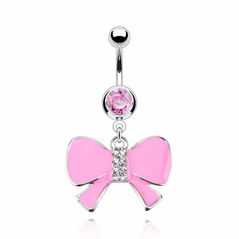 Piercing nombril Acier Pendentif Noeud Papillon