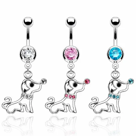 Piercing nombril Pendentif Chiot