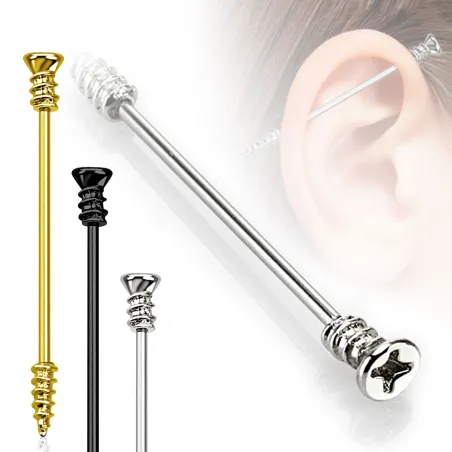 Piercing industriel en forme de vis