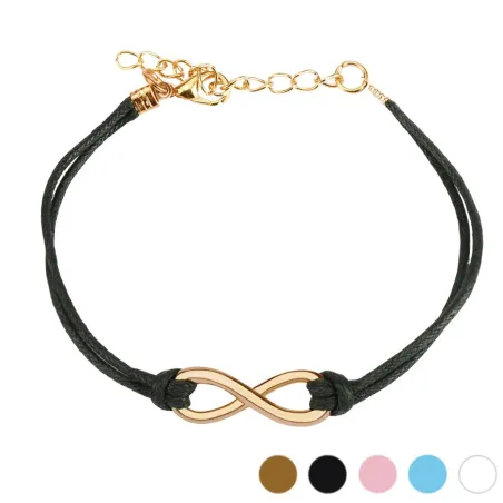 Bracelet similicuir symbole infini