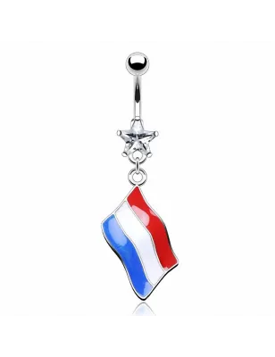 Piercing nombril Drapeau Hollande