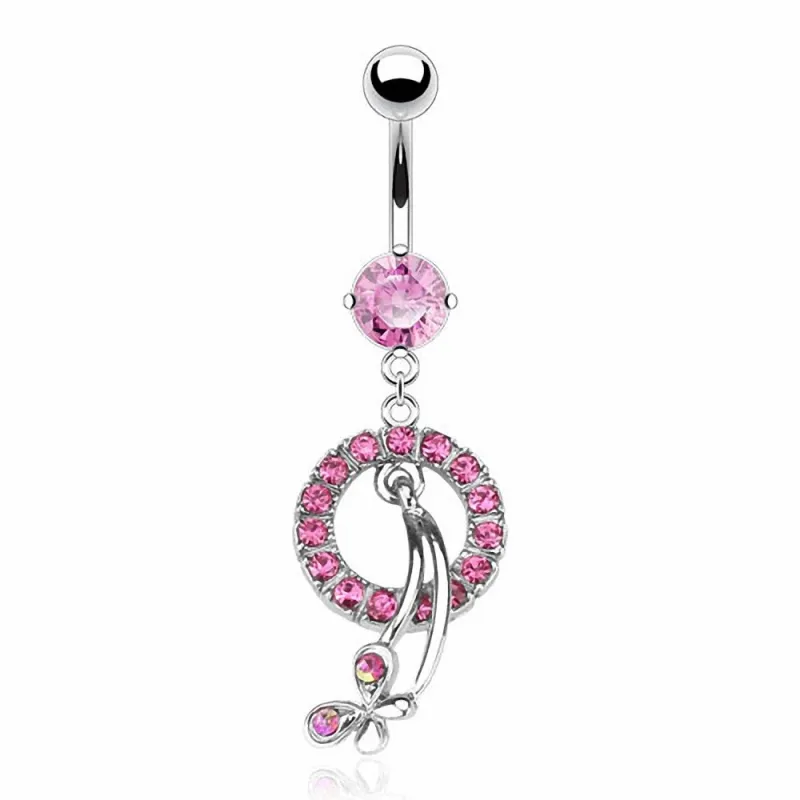 Piercing nombril Papillon Loop