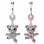 Piercing nombril teddy bear