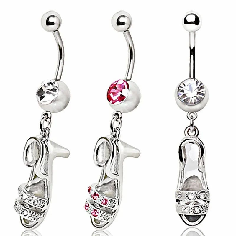 Piercing nombril chaussure talon