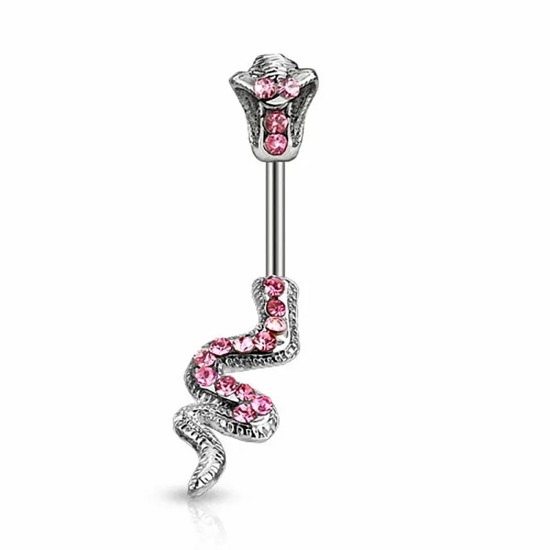 Piercing nombril cobra