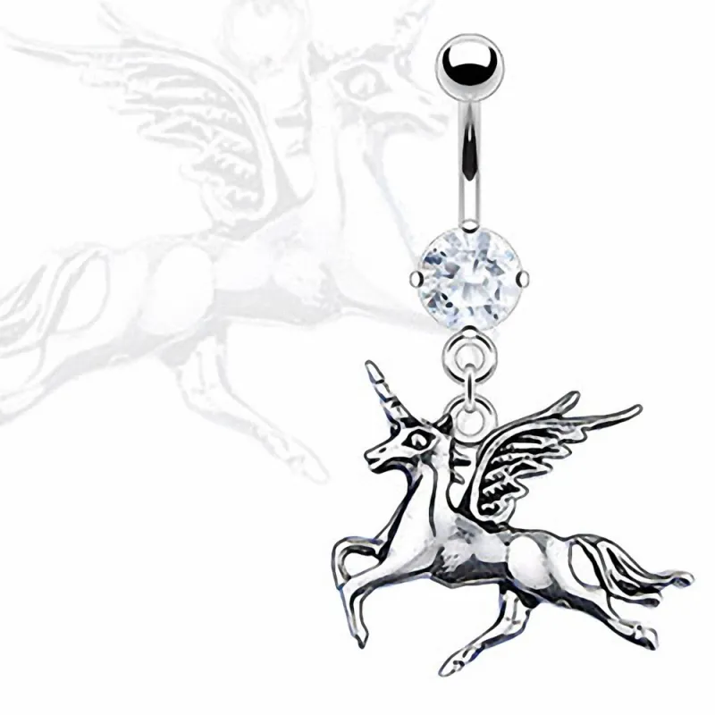 Piercing nombril licorne