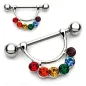 Piercing Téton Pendentif Gay Pride