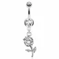 Piercing nombril fleur