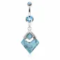 Piercing nombril pierre Turquoise