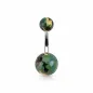 Piercing nombril acrylique camouflage