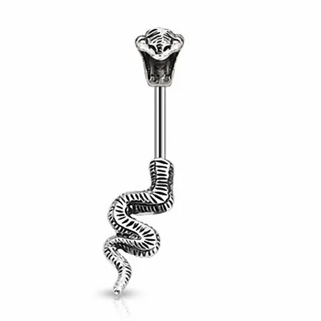 Piercing nombril serpent cobra