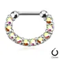 Piercing septum pavé pierres zircon