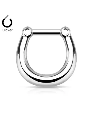 Piercing septum acier chirurgical