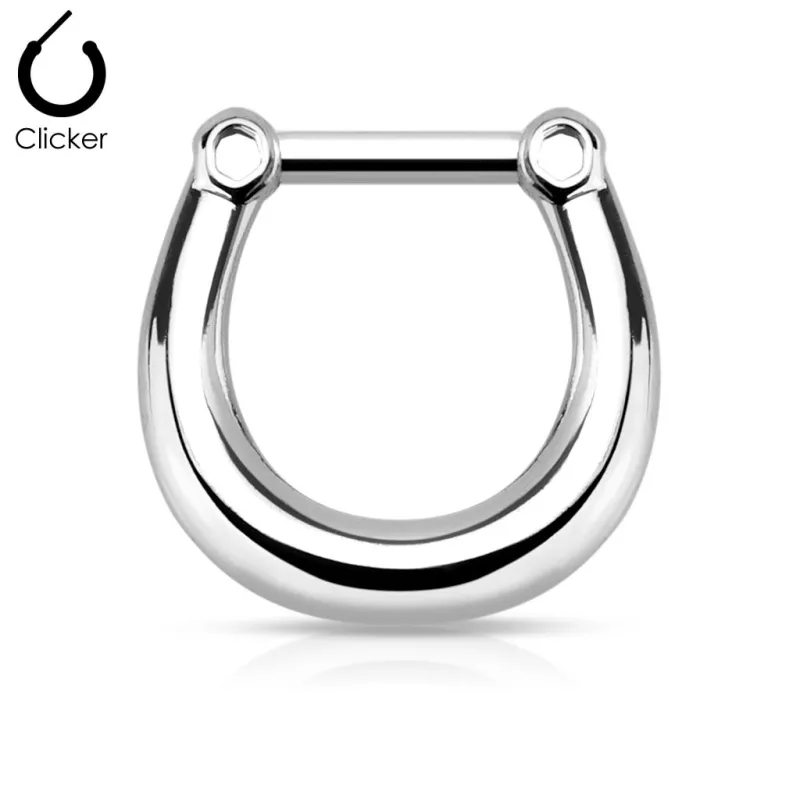 Piercing septum acier chirurgical