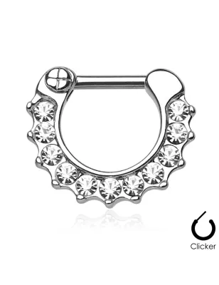 Piercing septum strass