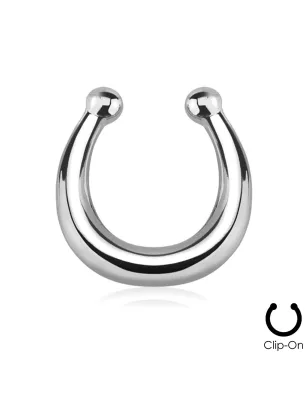 Faux piercing septum anneau