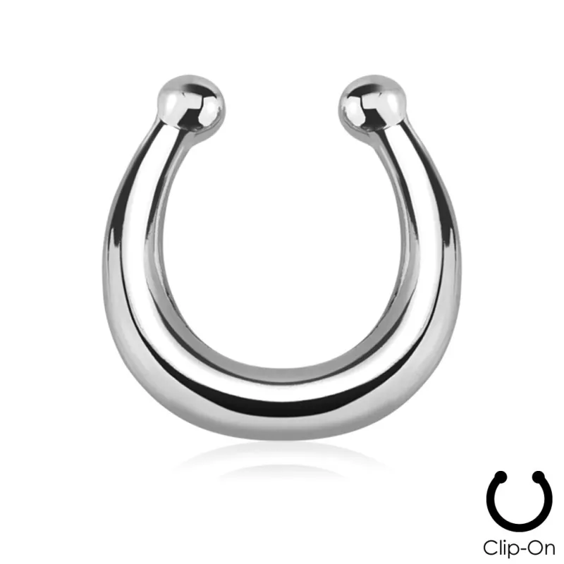 Faux piercing septum anneau