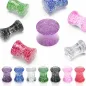 Piercing Plug Acrylique Ultra Glitter