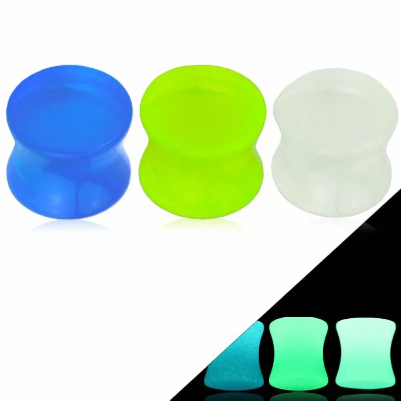 Piercing Plug Acrylique Glow in The Dark