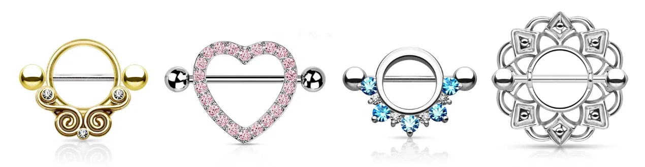 Piercing Téton Bouclier - Achat | Vente de Bijou Bouclier pour Mamelon