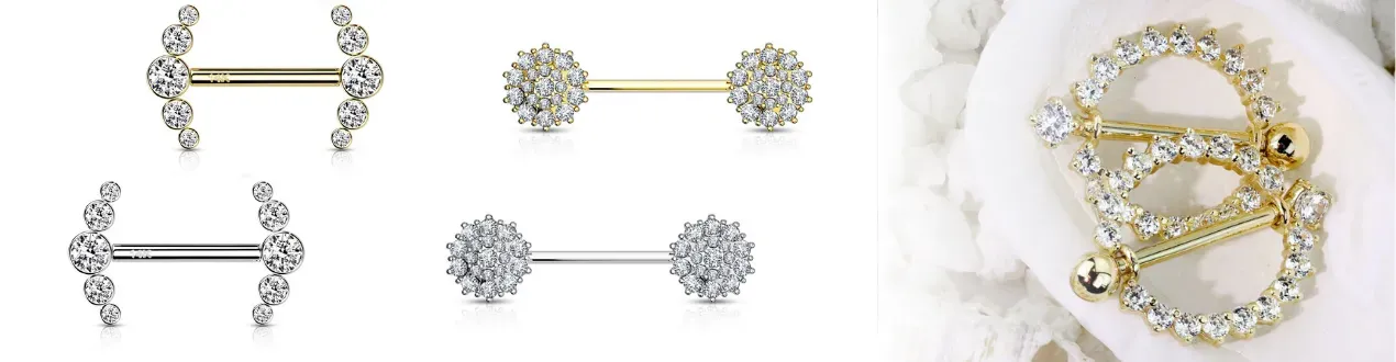 Piercing Téton Or - Achat | Vente de Bijou en Or pour Sein Mamelon